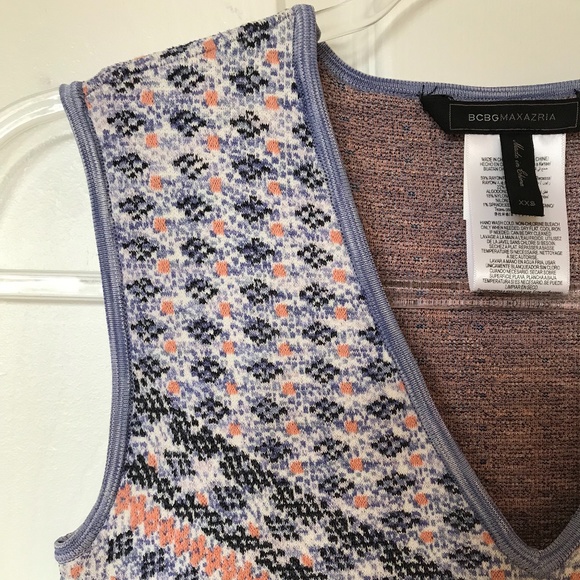 BCBGMAXAZRIA Purple Plunge Body-con Dress Size XXS - Picture 7 of 7